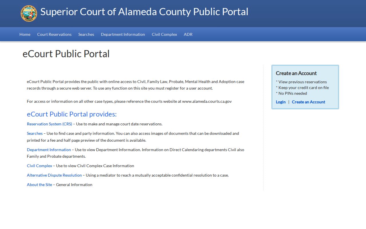 Hayward resident lookup Alameda eCourt search