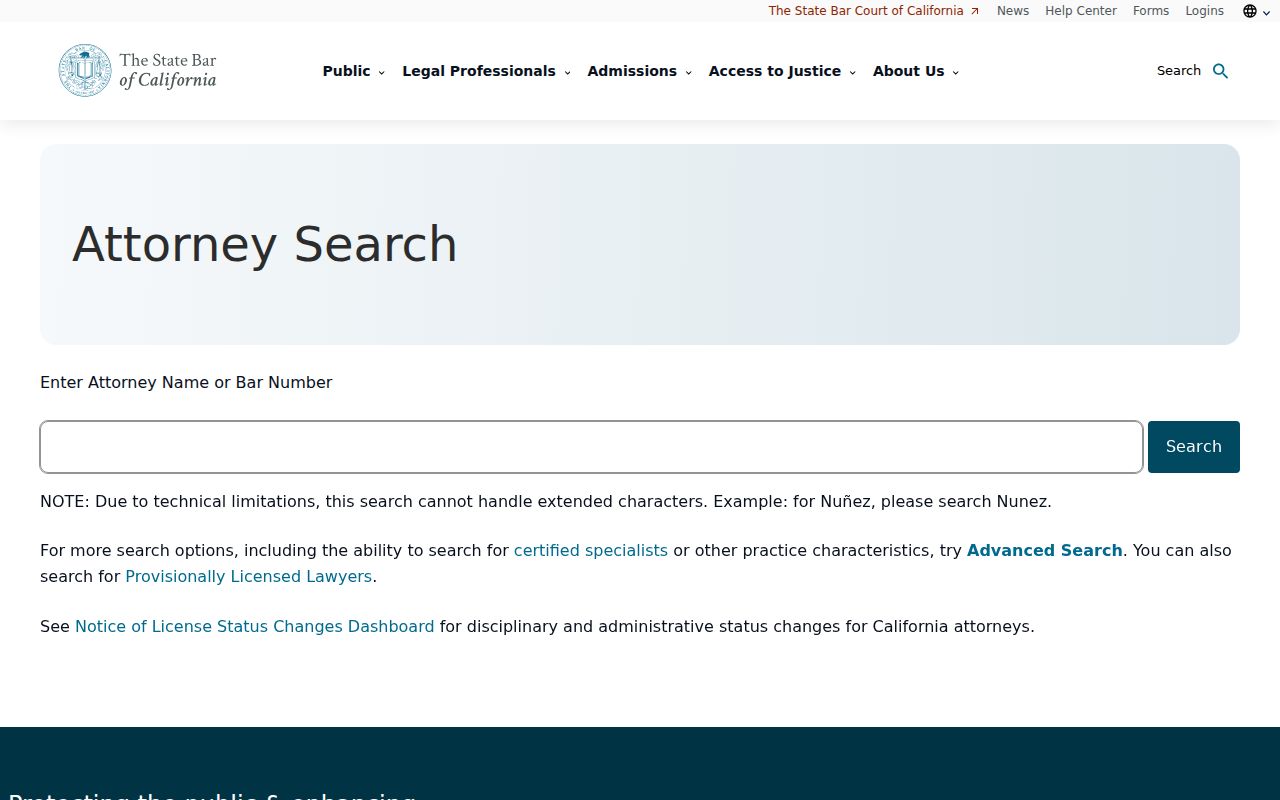 Hayward resident lookup California State Bar license search
